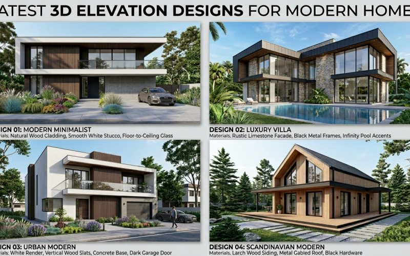 Latest 3D Elevation Designs for Modern Homes