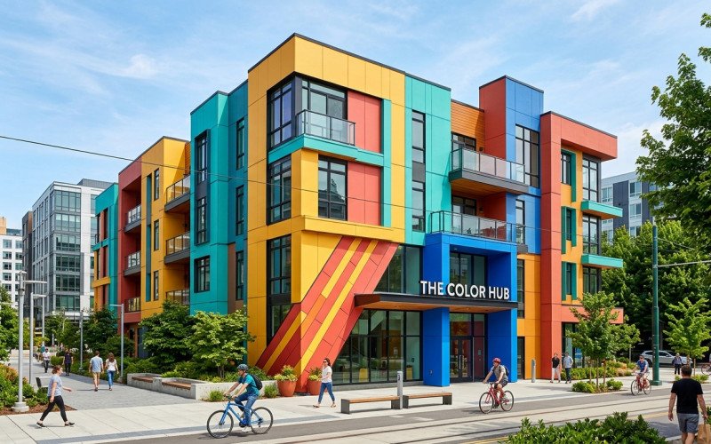 Bold Color Exterior Design Concept