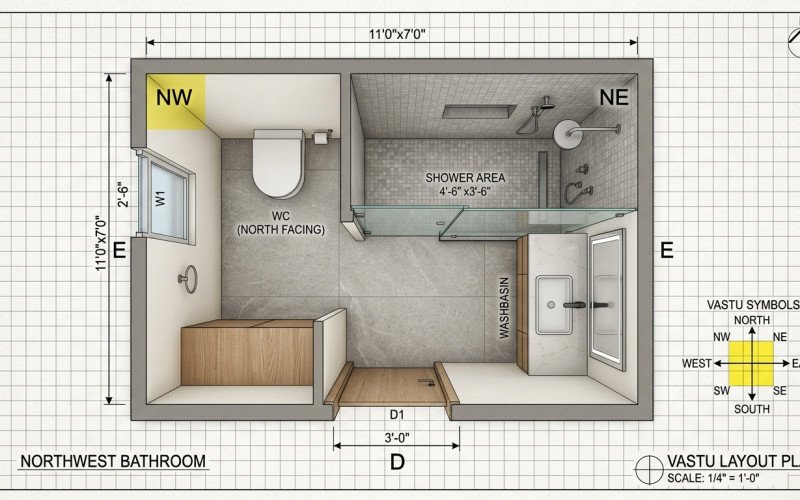 Vastu Tips for Bathroom Placement