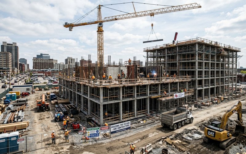 Modern Duplex House Construction Progress Update