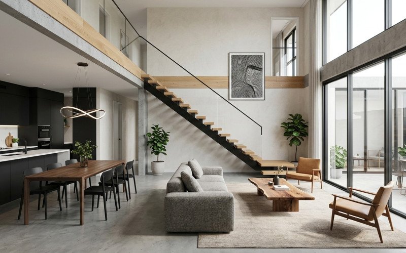 Contemporary Interior Design for Duplex Houses
