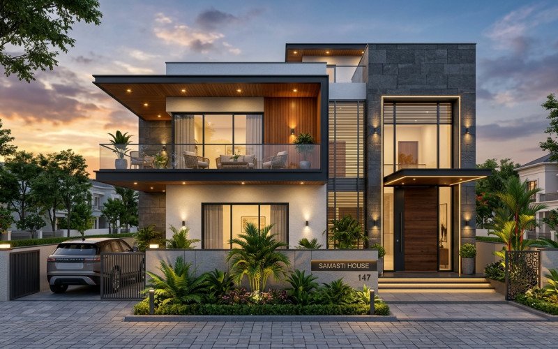 Beautiful Contemporary House Front Elevation Ideas 2026