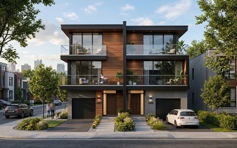 Duplex House Design | Modern Double Floor Home