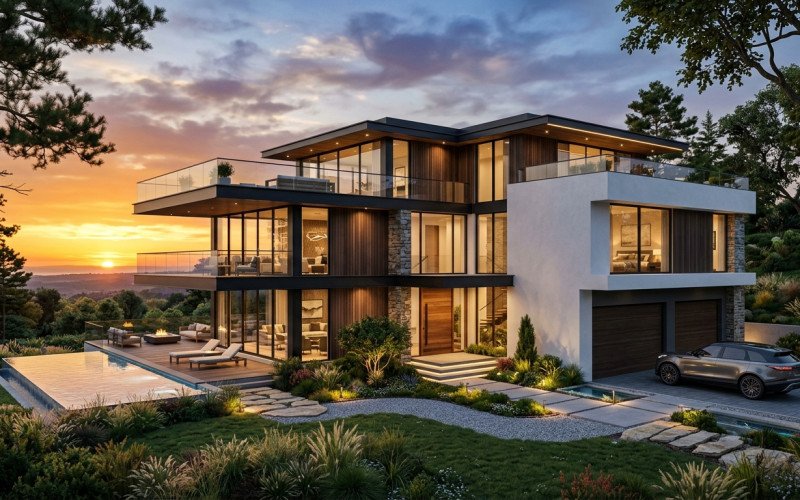 Elegant Modern House Design & Turnkey Services