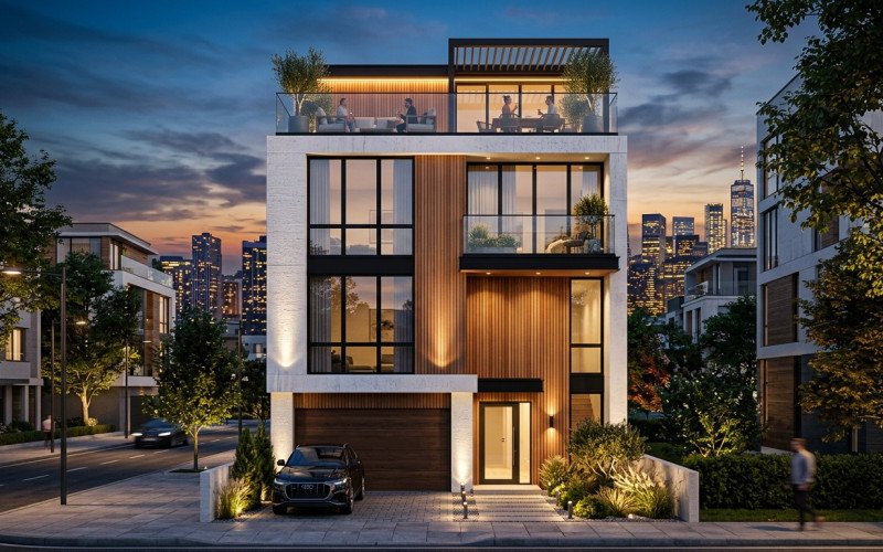 Luxury Contemporary Home Facade Designs for Modern Families