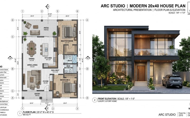 Best 20x40 House Plan Design for Modern Family Living