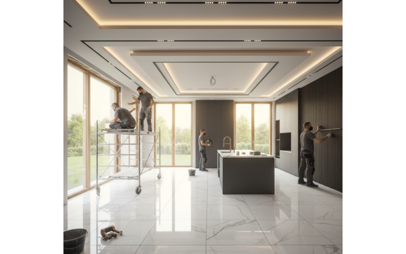 Luxury Villa Turnkey Project – Interior Execution in Progress