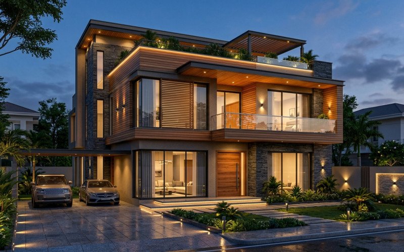 40x60 Modern Villa Design | Luxury House Front Elevation