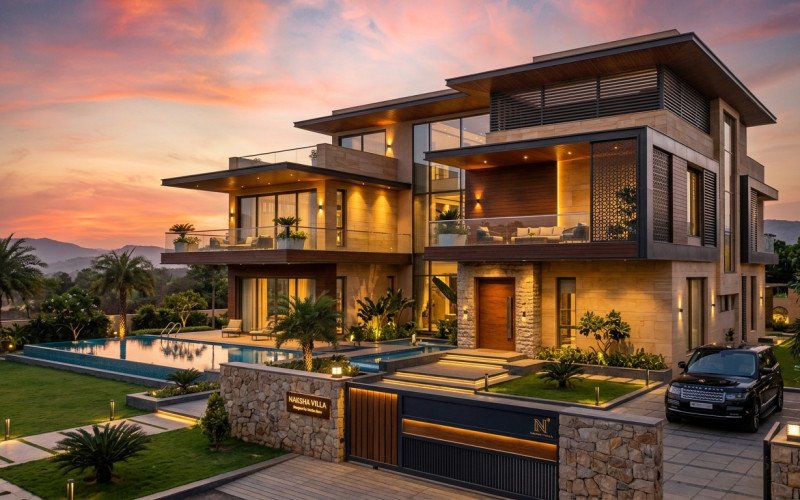 Premium Villa Exterior Design Inspiration for Dream Homes