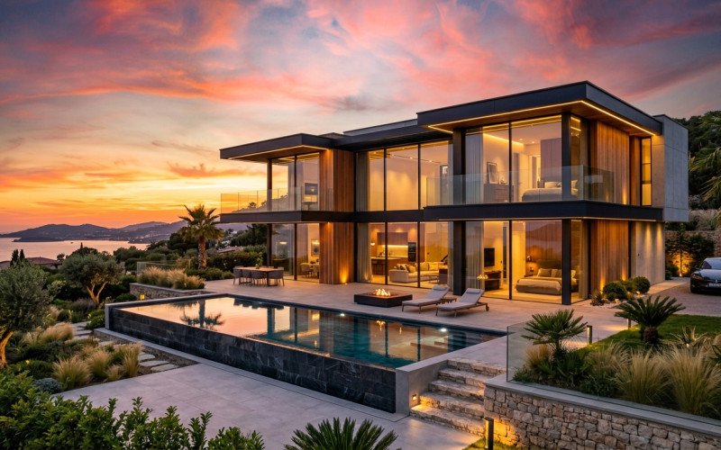 Contemporary Villa Elevation Design