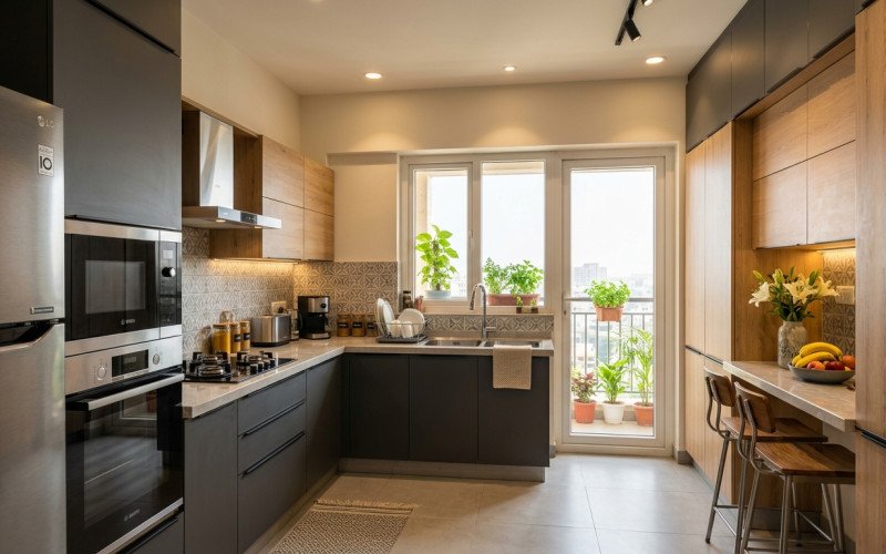 Modern Indian kitchen