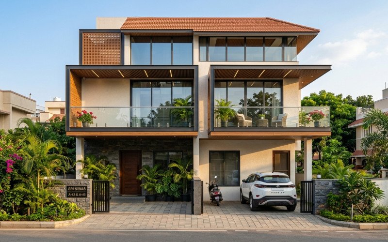 Modern Duplex House Design: Stylish & Space-Optimized Homes