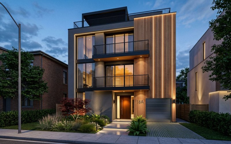 Small Plot House Design Ideas with Modern Elevation