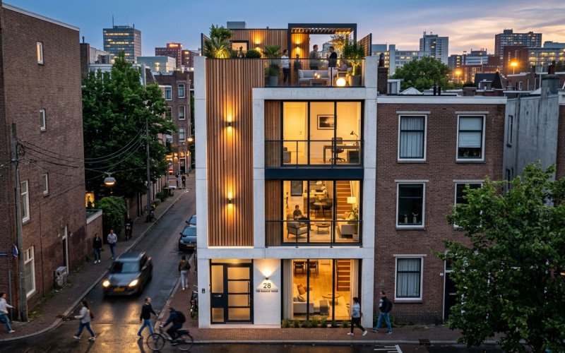 Smart Space Planning Ideas for Narrow Urban Houses