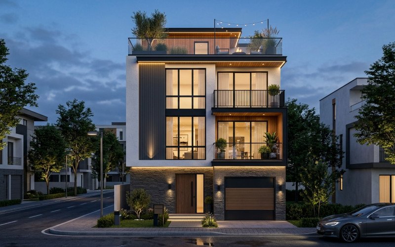 Why Modern Urban House Elevations Are Trending in 2025