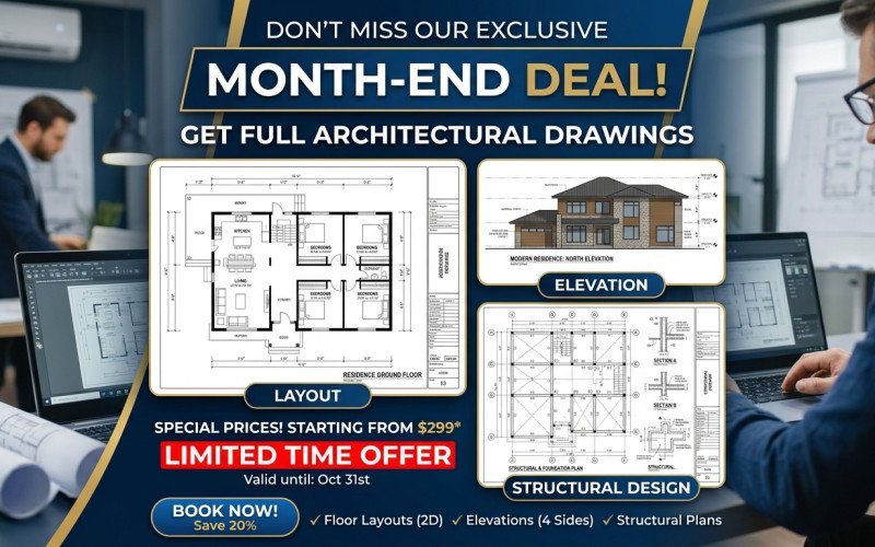 Month-End Closing Offer on Complete Drawing Sets