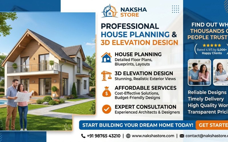 Why Choose Naksha Store for House Design Services?