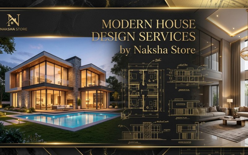 Modern House Design Services by Naksha Store
