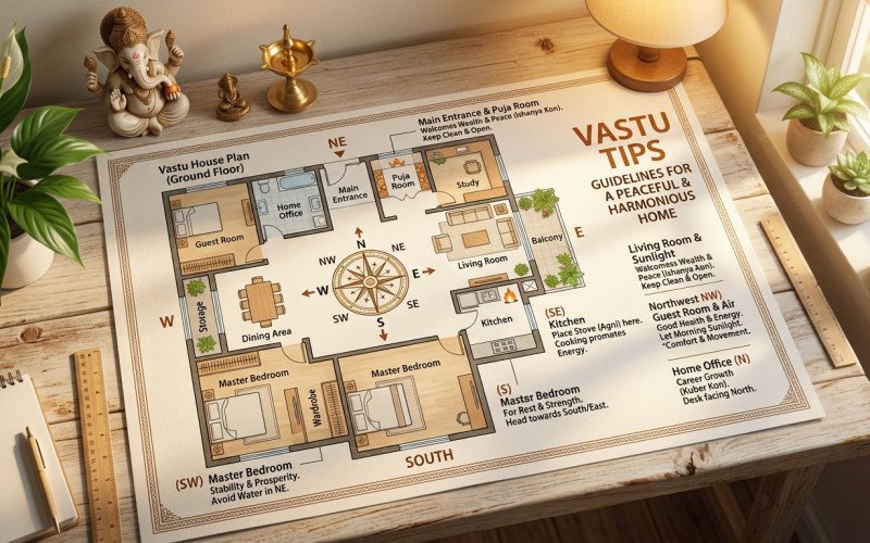 Vastu Tips for House Planning 🧭 | Positive Energy Home