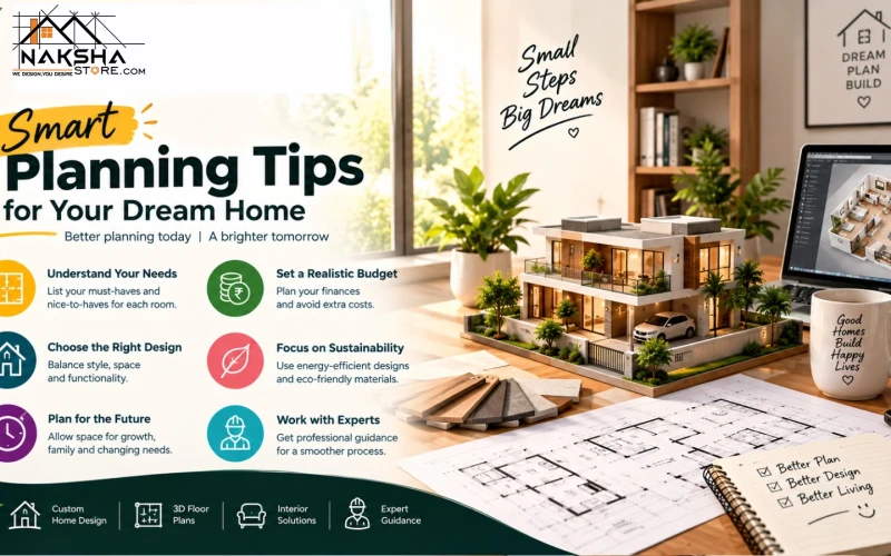 Smart House Planning Tips for Dream Home Design & Construction